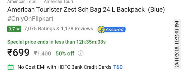 american tourister zest sch bag